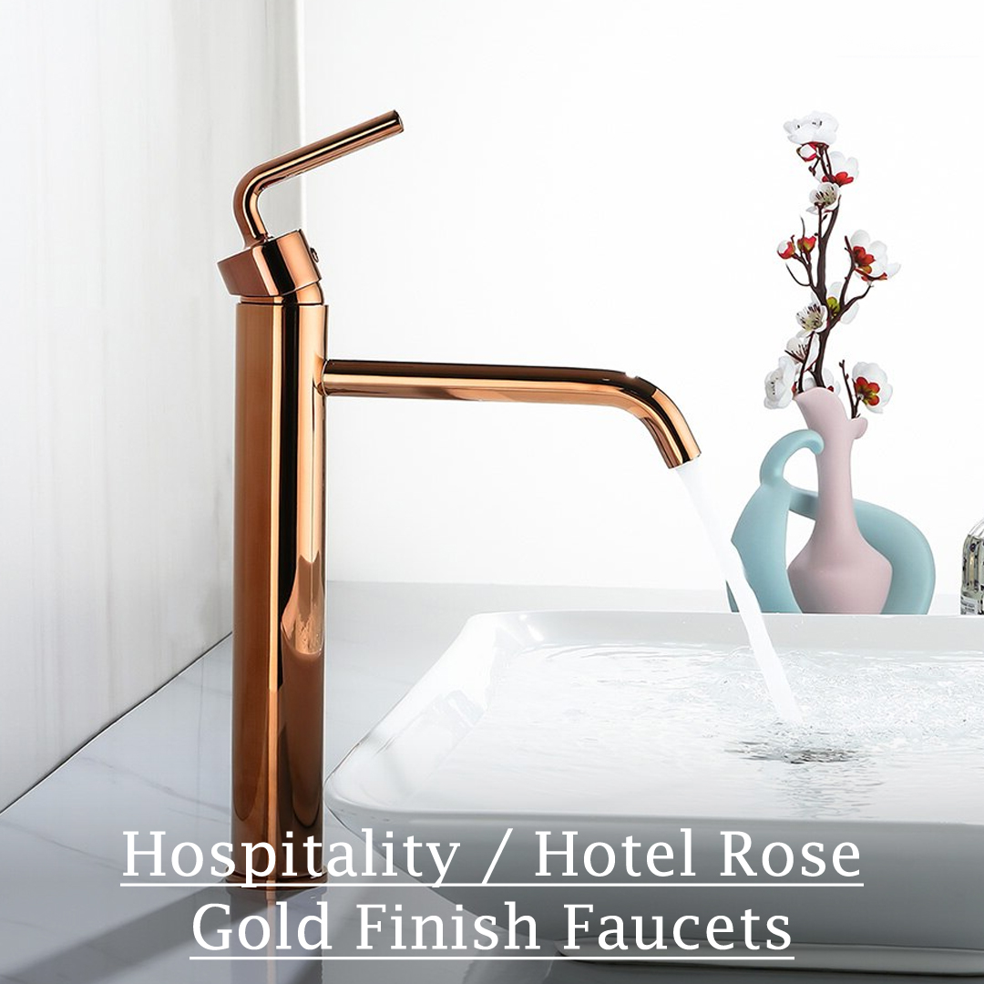Hospitality / Hotel Rose Gold Auto Sensor Faucets/Auto Soap Dispenser